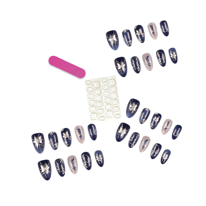 Decorative Press-On Nail Tips Set