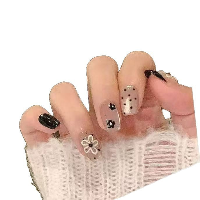 Decorative Floral Press-On Nails