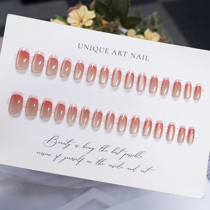 Elegant Gel French Tip Press-On Nails