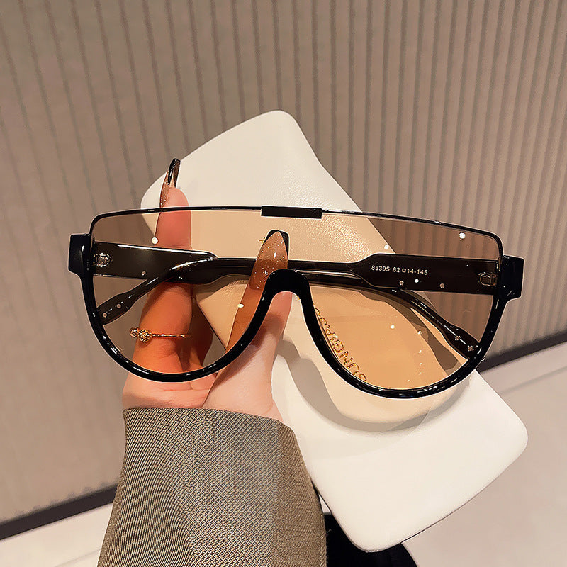 Women's futuristic sports sunglasses with high-gloss frame Kalsten