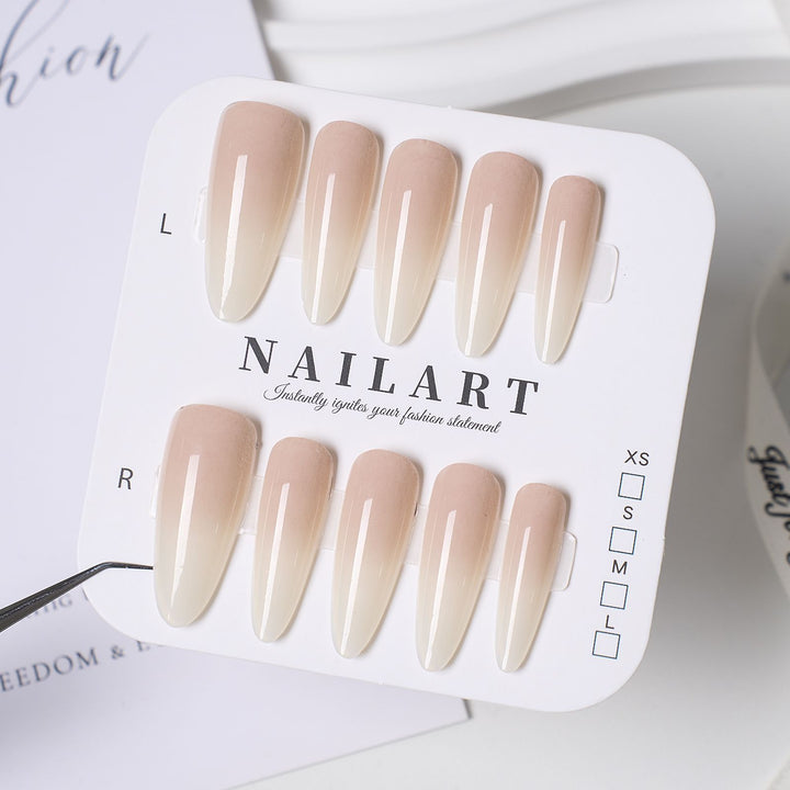 Artistic Press-On Nail Set with Cute Character Designs Kalsten