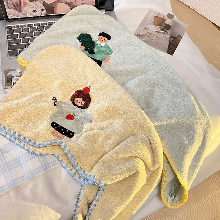 Cozy sauna blanket with playful design Kalsten