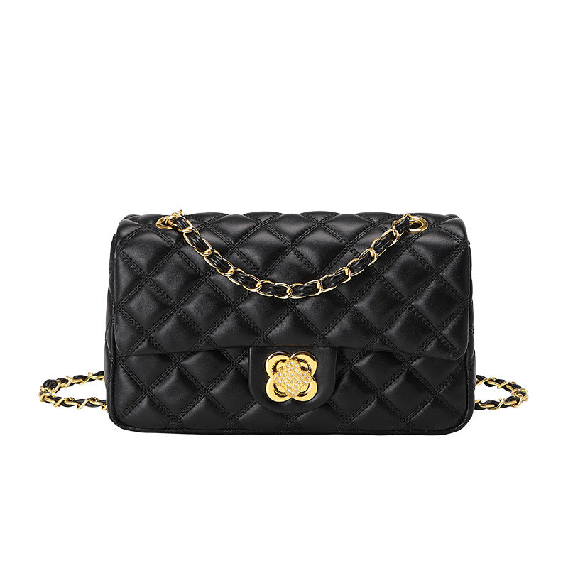 Elegant Quilted Chain Crossbody Handbag