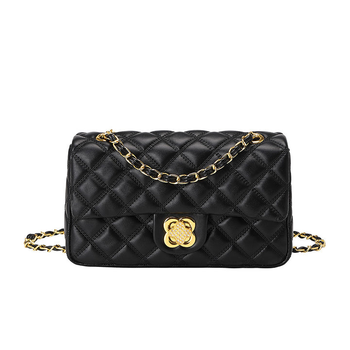 Elegant Quilted Chain Crossbody Handbag
