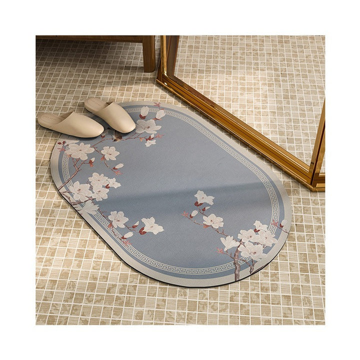 Ornate Floral Shower Mat Kalsten