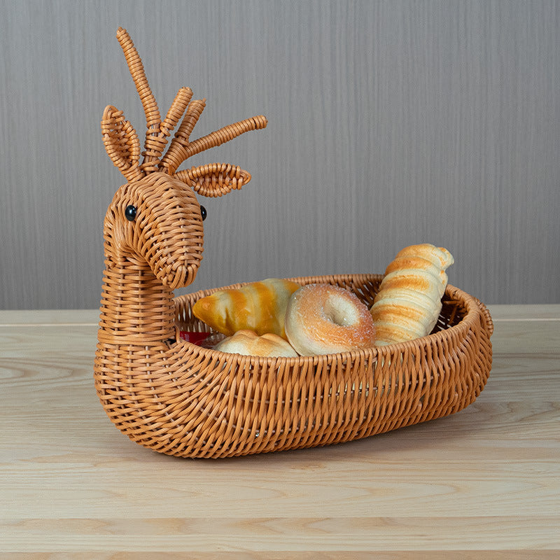 Decorative Animal-Shaped Woven Basket Kalsten