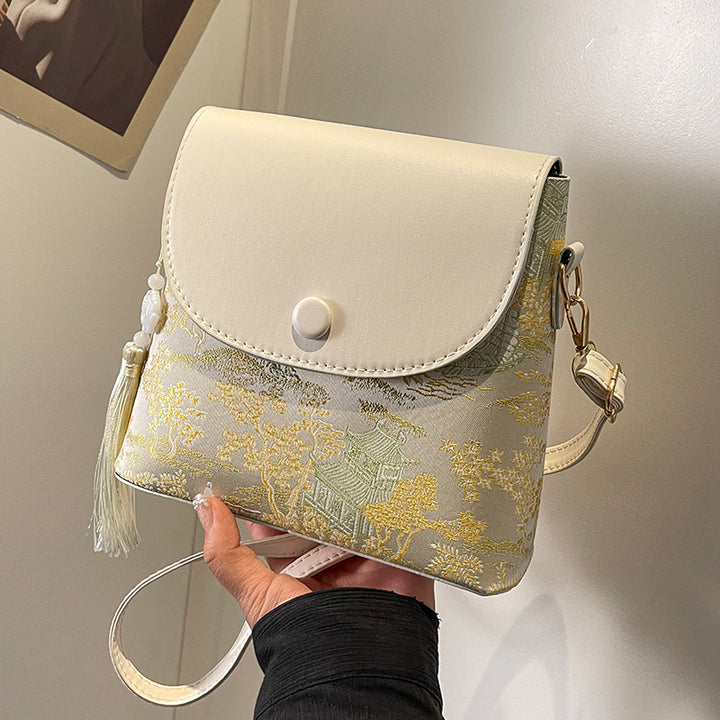 Elegant Textured Mini Crossbody Bag