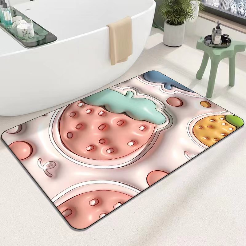Cute Cartoon Cat Shape Bath Mat Kalsten