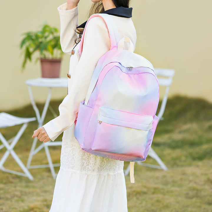 Stylish Cow Print Backpack and Accessory Set Kalsten