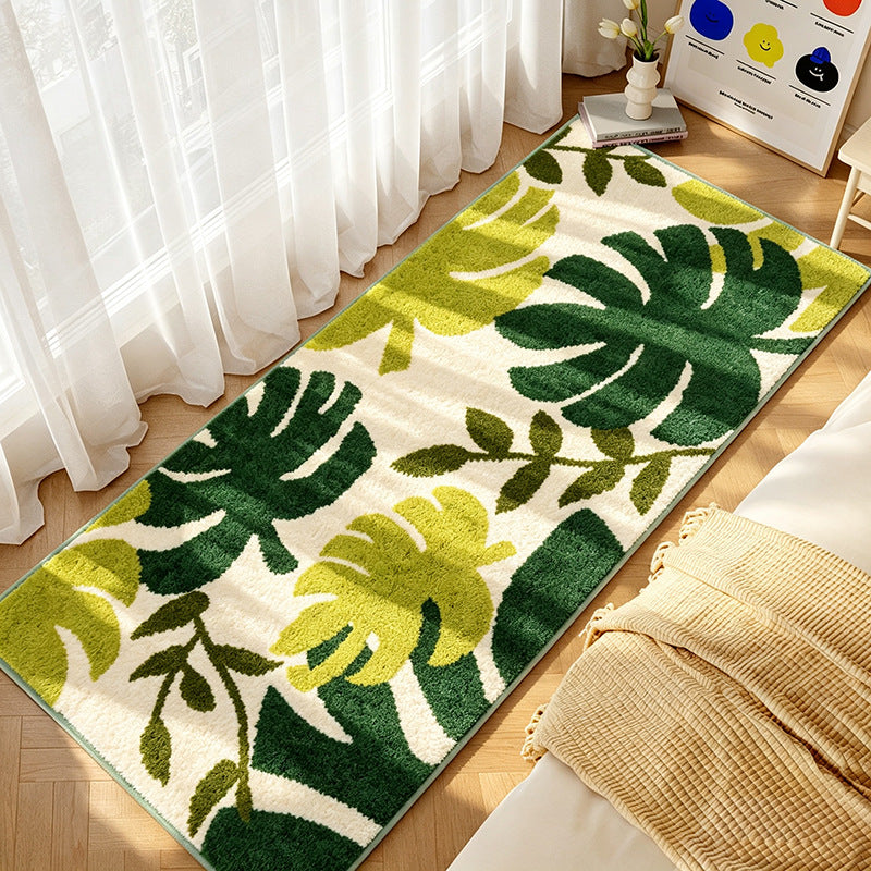 Botanical Print Area Rug for Home Decor