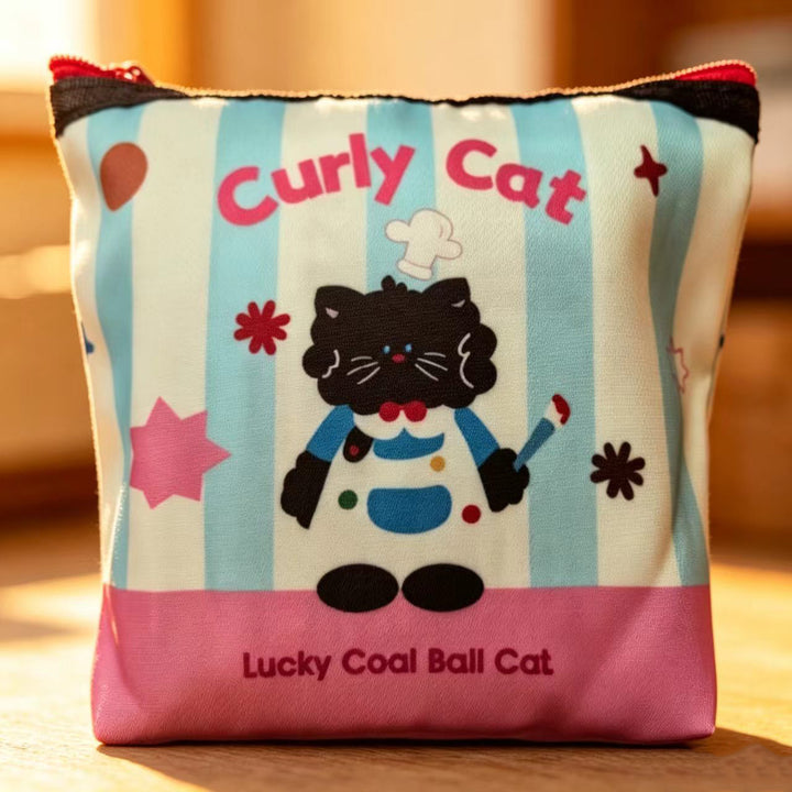 Cute Illustrated Cosmetic Pouch
