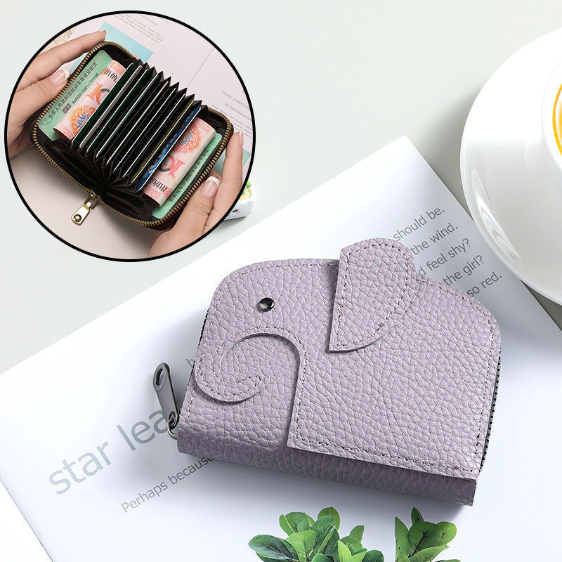 Premium Zippered Leather Coin Wallet