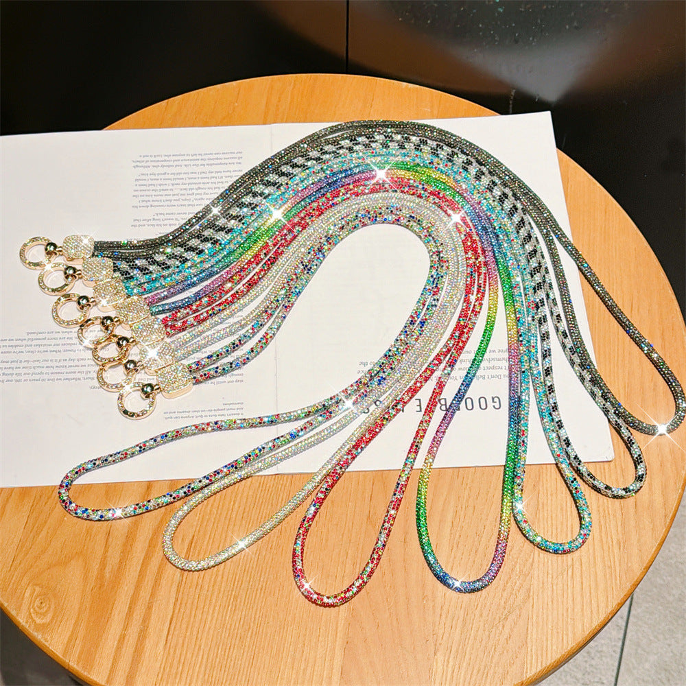 Rhinestone-Embellished Eyewear Lanyard Kalsten