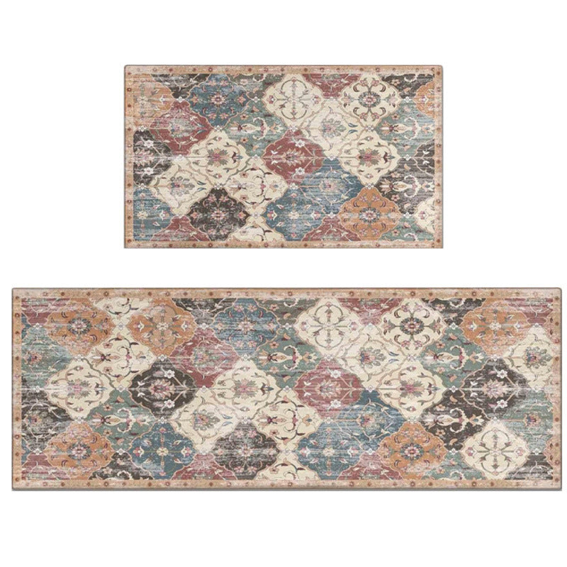 Non-Slip Geometric Print Kitchen Mat Set Kalsten
