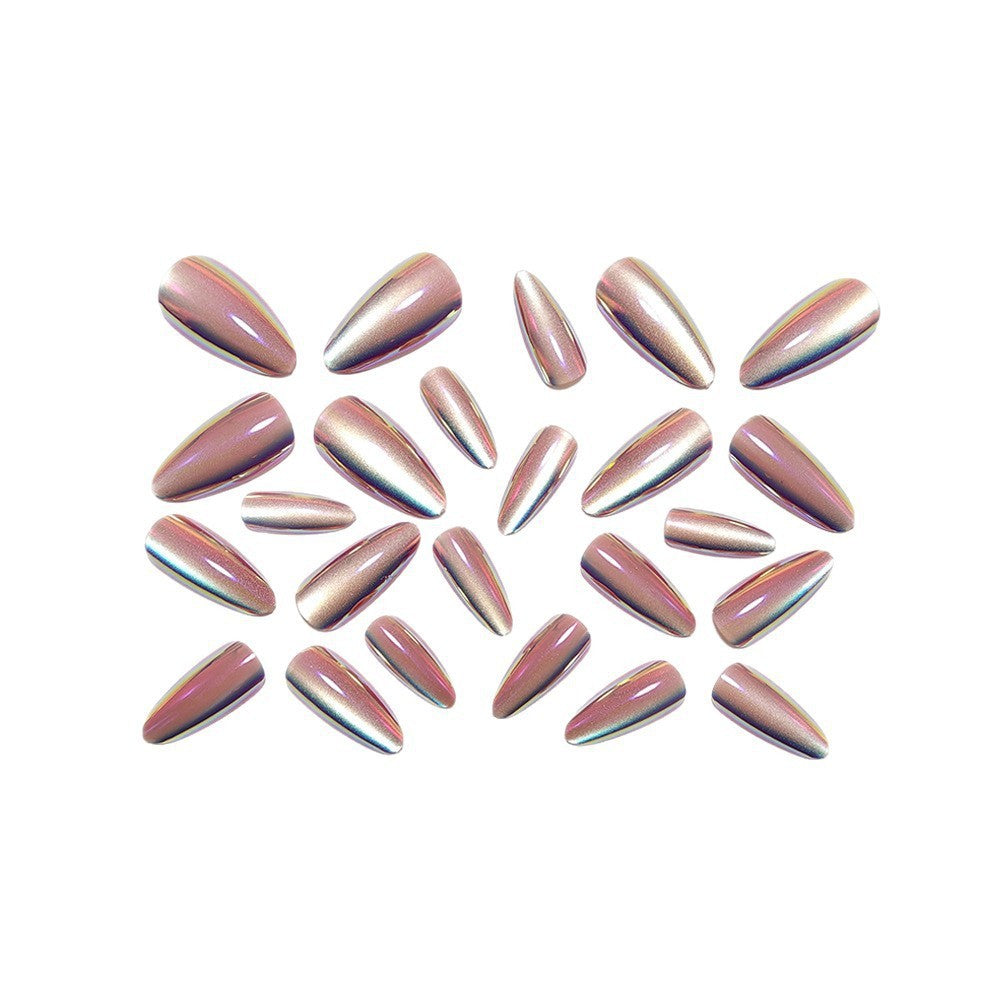 Shiny nail extensions with shimmering effects Kalsten