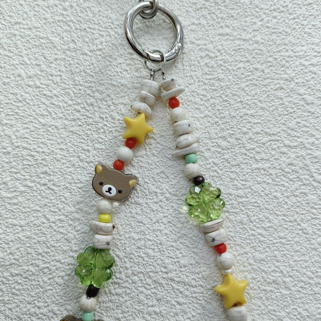 Fun-Themed Beaded Keychain Holder Kalsten