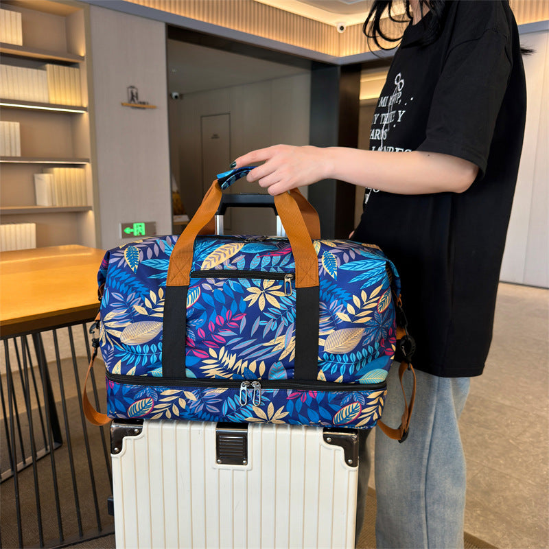 Floral Patterned Travel Duffel