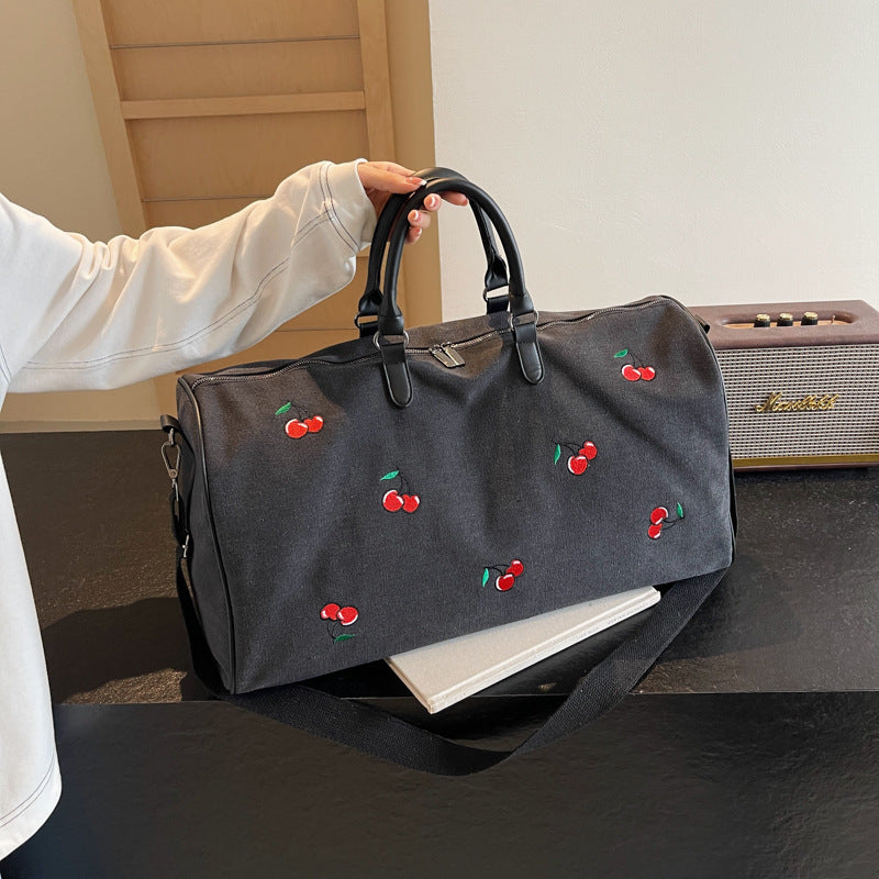 Fashionable Embroidered Weekend Travel Duffel Bag Kalsten