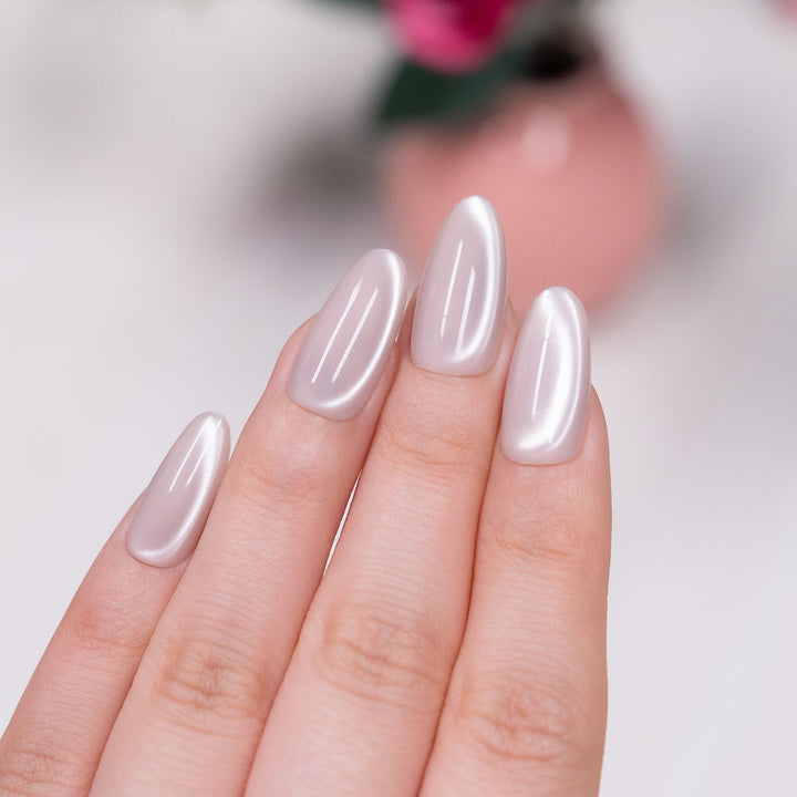 Glossy Almond Shape Press-On Nails