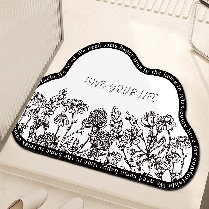 Decorative Cloud-Shaped Area Mat