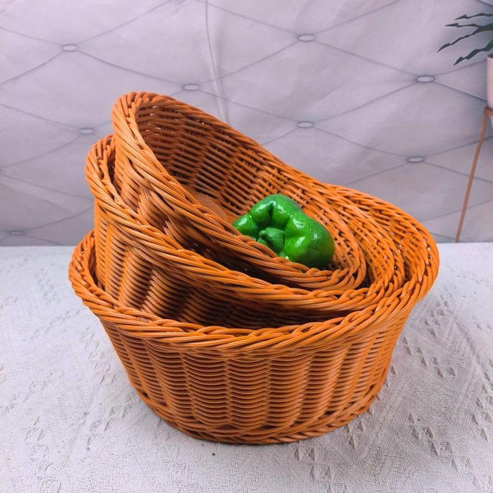 Handwoven Fruit Serving Bowls Kalsten