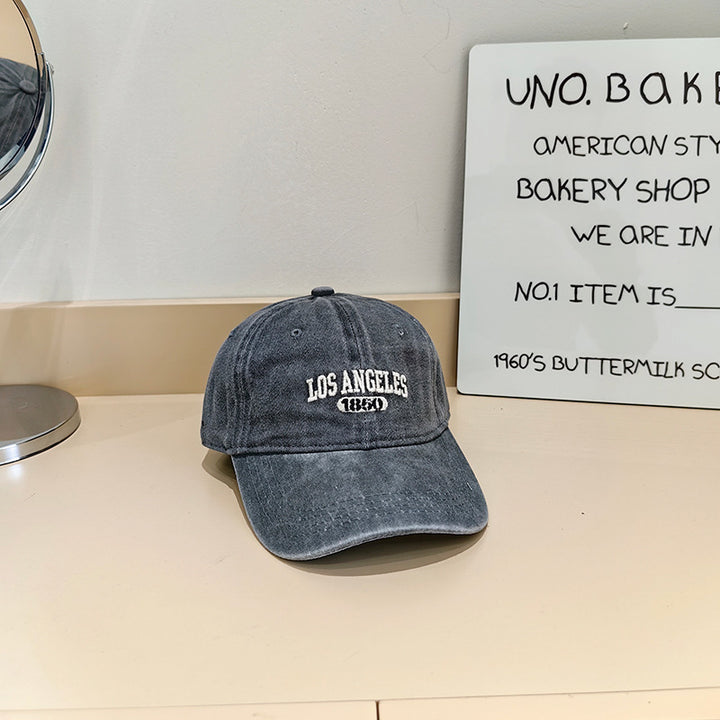 Women's Vintage-Inspired Fabric Baseball Cap Kalsten