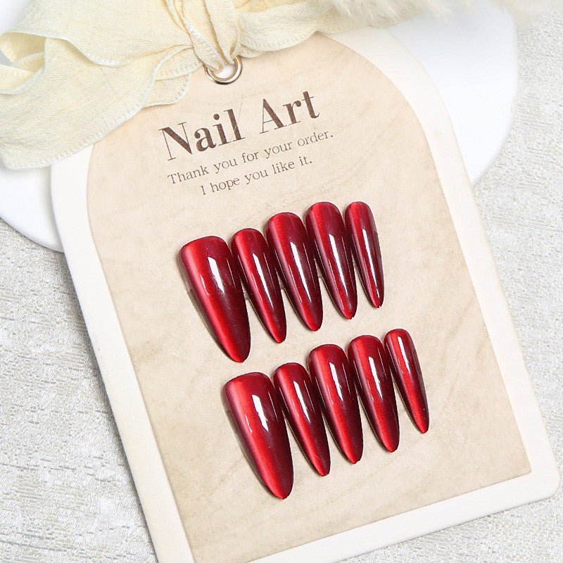 Glossy Stiletto Press-On Nails Kalsten