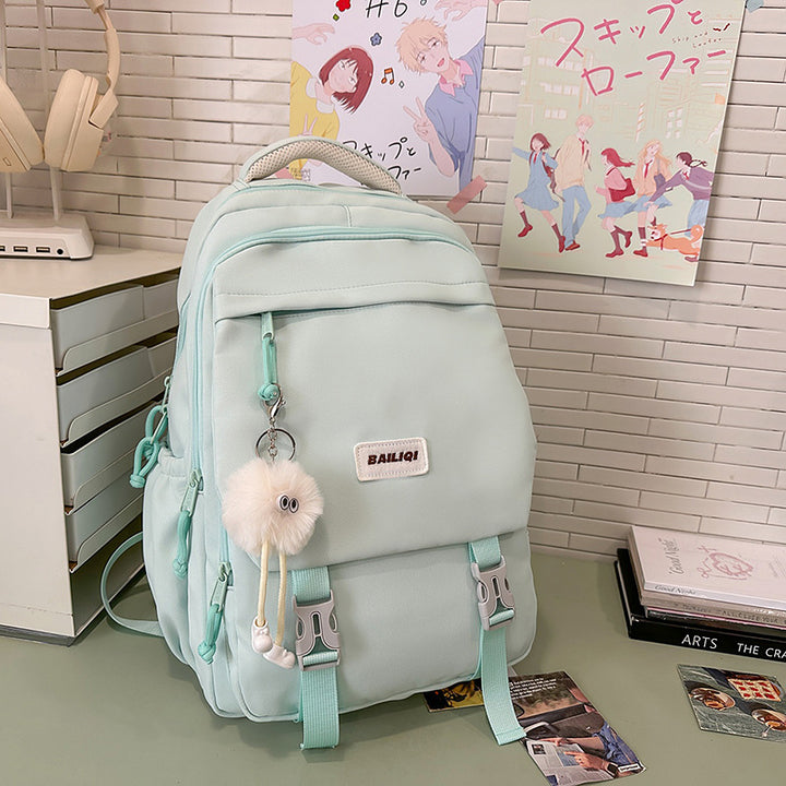 Stylish Multi-Functional Backpack with Decorative Features Kalsten