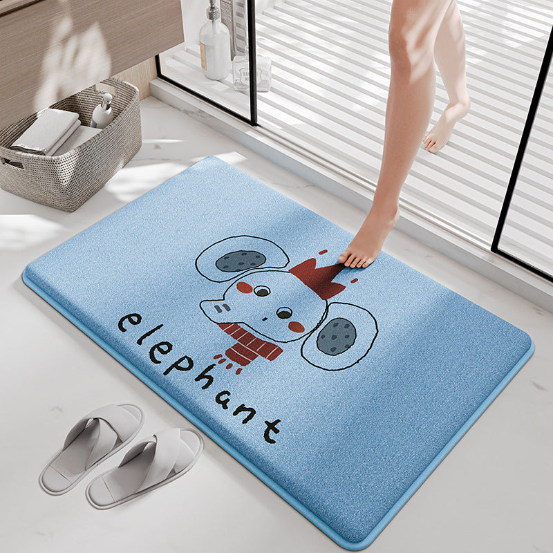 Funny Cartoon Bath Mat Kalsten