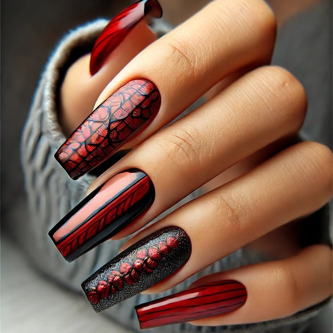 Artificial nails in modern Gothic design Kalsten