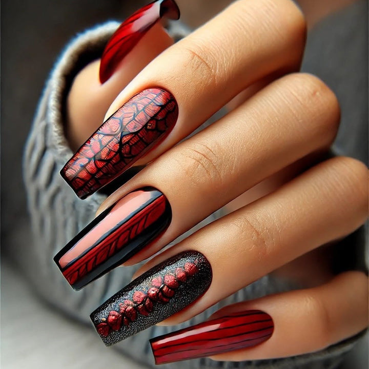 Artificial nails in modern Gothic design Kalsten