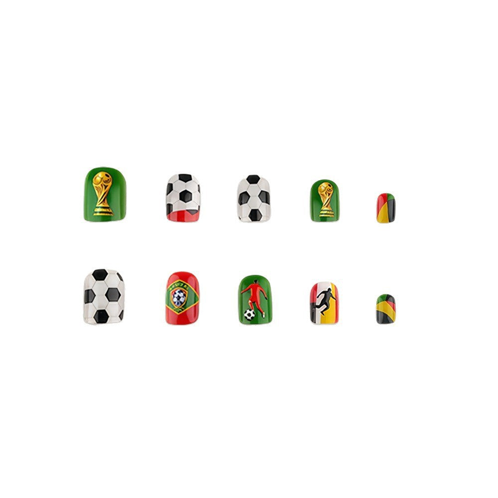 Creative Football Theme Art Nail Set Kalsten