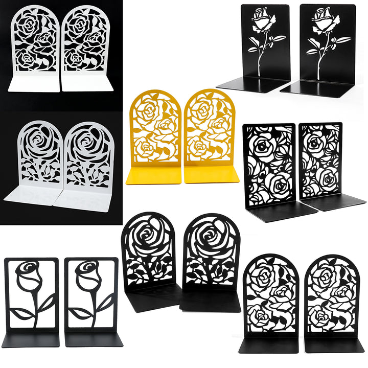 Floral-Themed Decorative Bookends