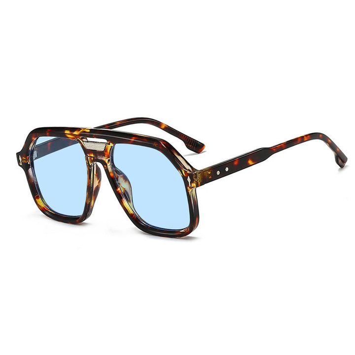 Women's oversized sunglasses with polygonal frame and UV protection Kalsten