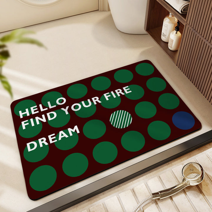 Decorative Honeycomb Bath Mat Kalsten