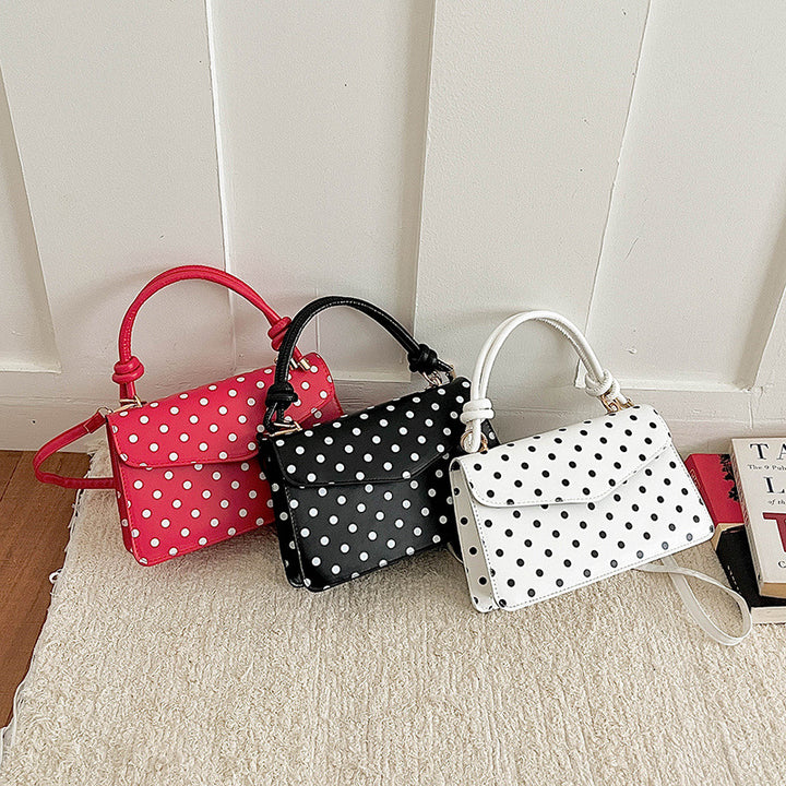 Stylish Polka Dot Handheld Tote