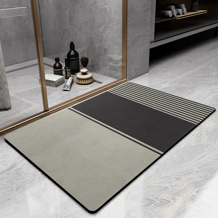 Modern Geometric Design Bath Mat