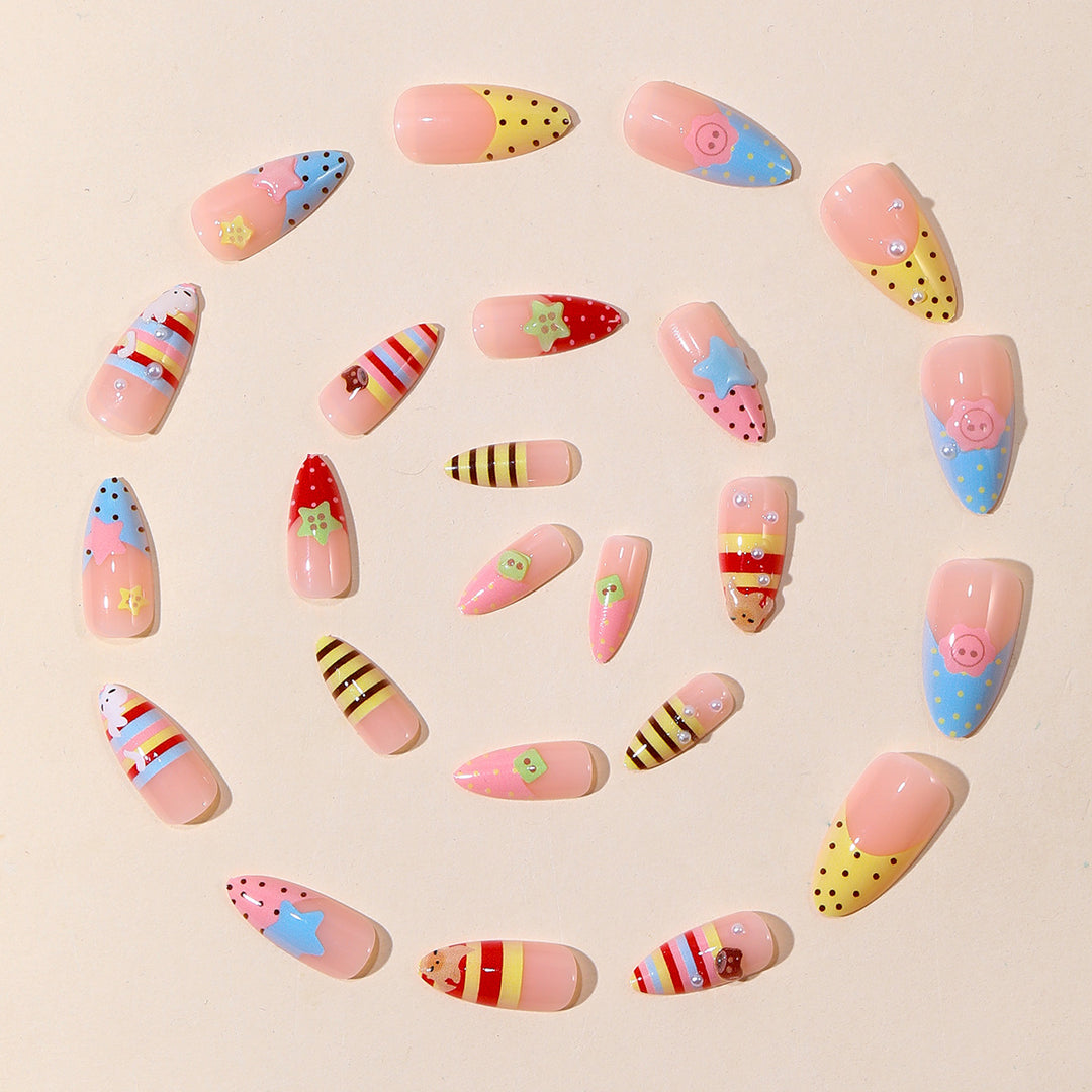 Whimsical Cartoon-Inspired 3D Nail Art Extensions Kalsten