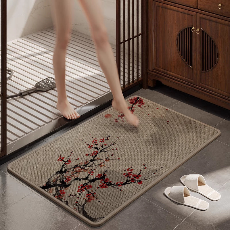 Absorbent Bathroom Floor Mat Kalsten