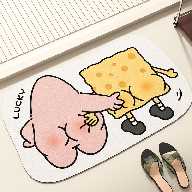 Cute Panda-Themed Area Mat