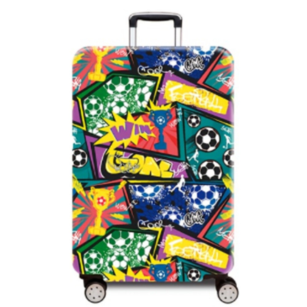Women's hard-shell suitcase with dynamic football motif Kalsten