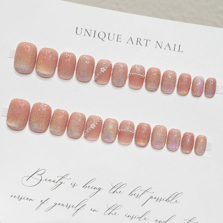 Glittery Nail Art Press-On Set