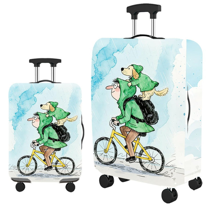 Artistic Cat-Themed Hard Shell Suitcase Kalsten