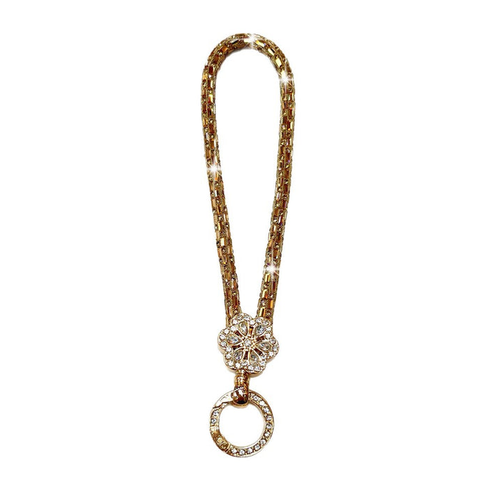 Elegant Crystal-Accented Keychain Holder Kalsten