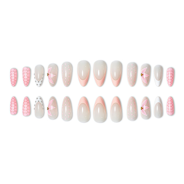 Floral Accent Nail Art Extensions Kalsten