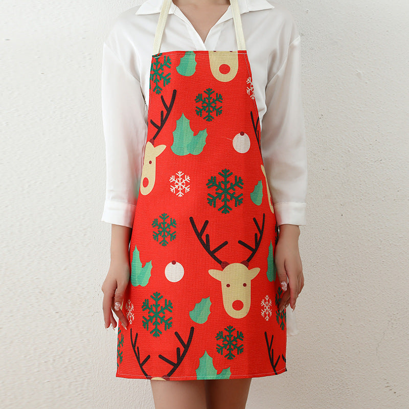 Santa-Themed Kitchen Apron Kalsten