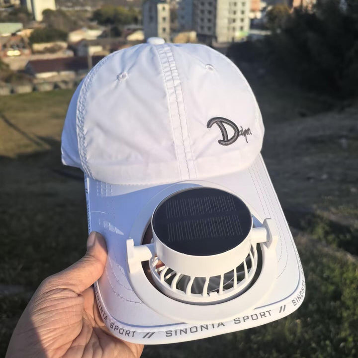 Sporty baseball cap with detachable solar fan Kalsten