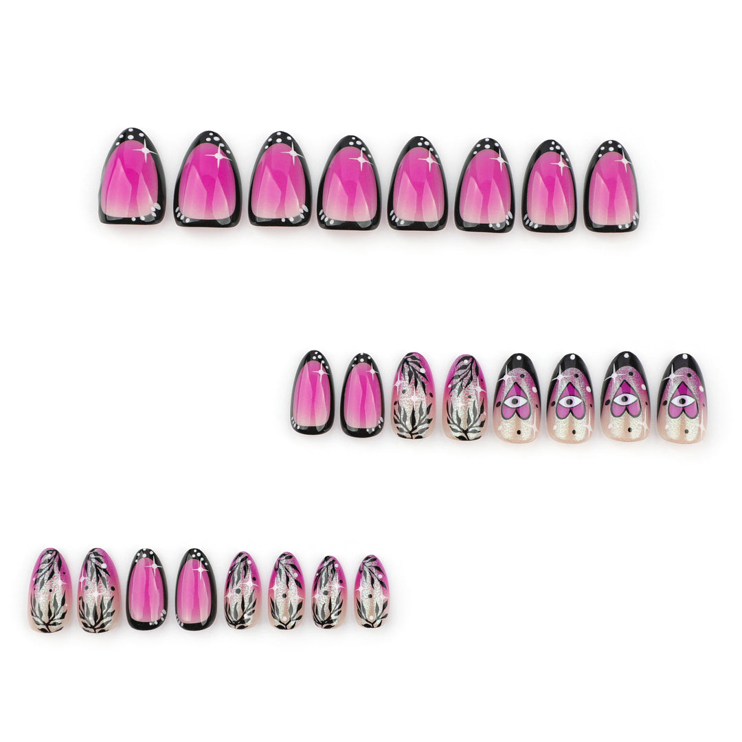 Artful nail art with floral design and glamorous accents Kalsten