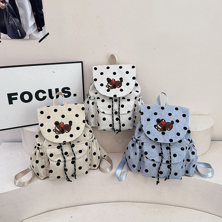 Playful Polka Dot Themed Backpack Kalsten