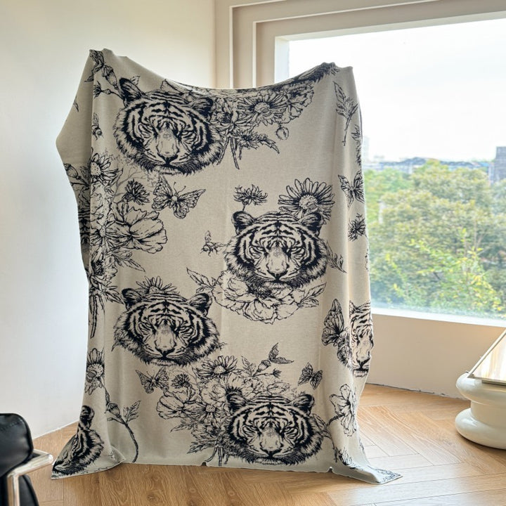 Premium Floral Koala Print Throw Blanket